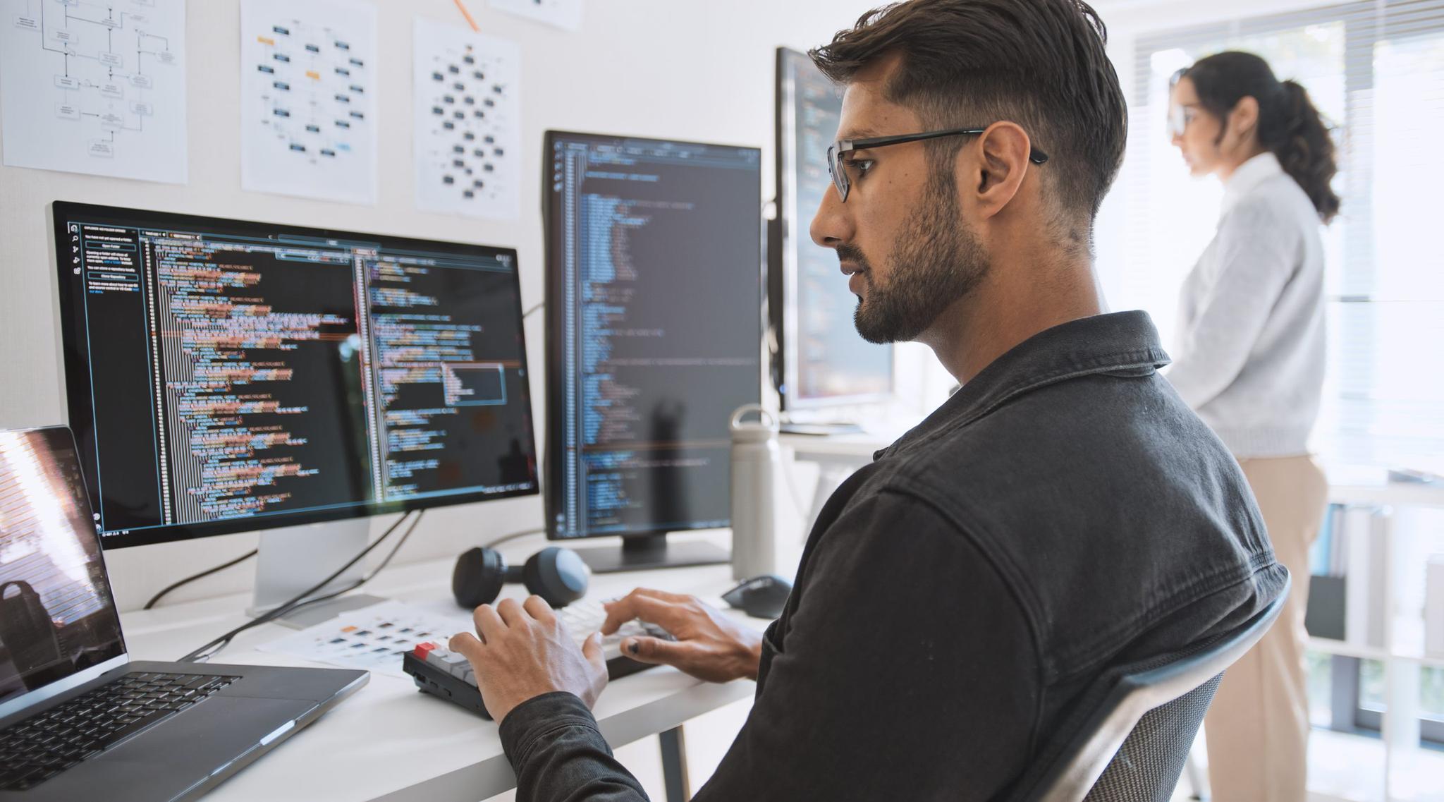 Illustration Métier Analyste Programmeur