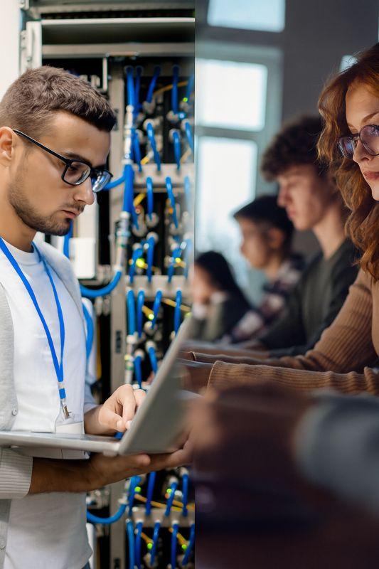 Image mobile présentant la formation BTS Services Informatiques aux Organisations enseignée à la TechSchool ITIC Paris